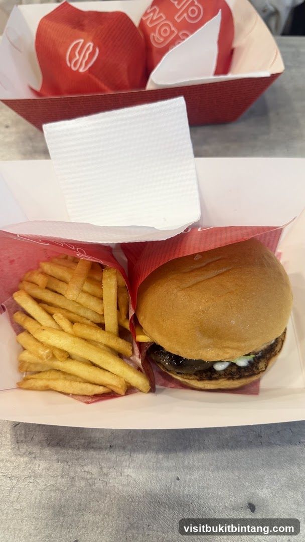 Burger and Fries Meal