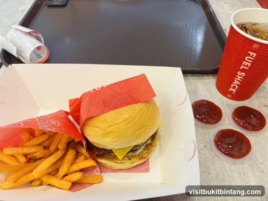 Burger, Fries, and Drink