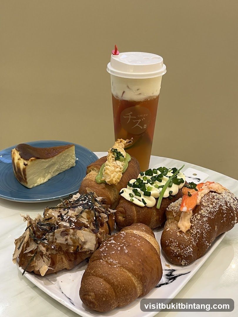 Assortment of Pastries and Drink
