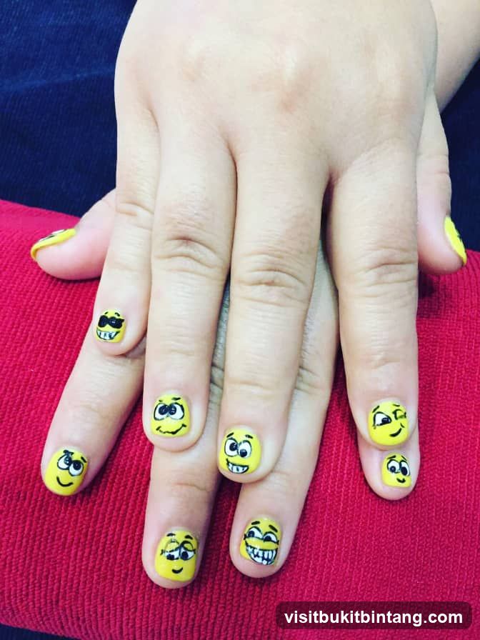 Nails with Emoji Designs