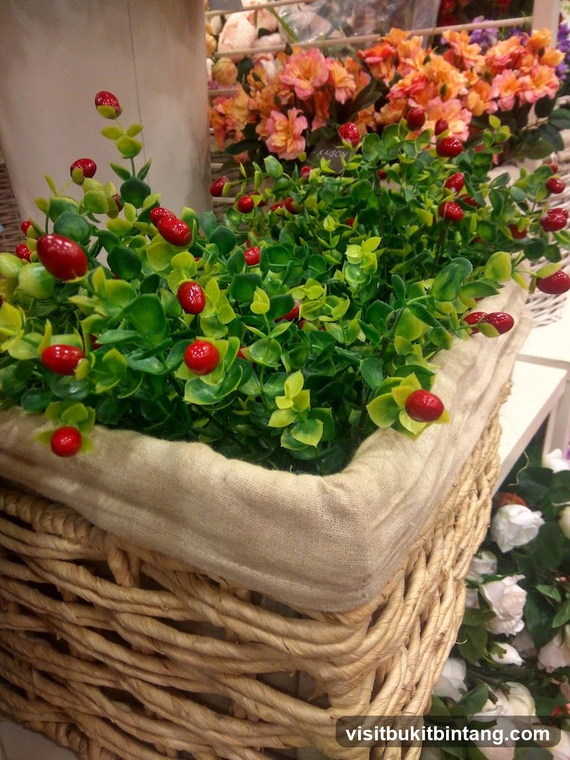 Artificial Plant with Red Berries