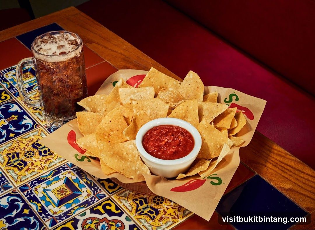 Chips and Salsa with a Drink