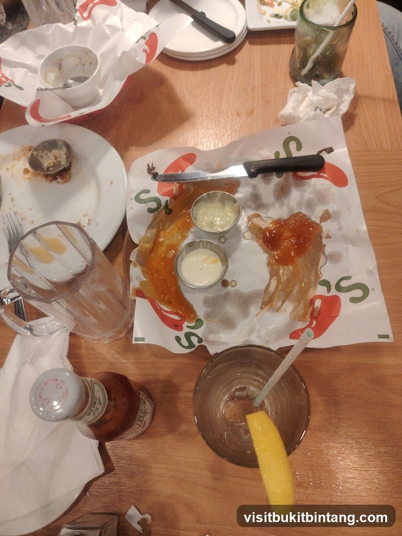 Messy Table After Meal