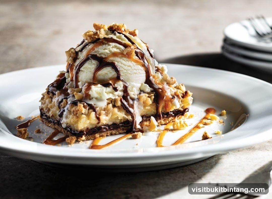 Dessert with Ice Cream and Caramel
