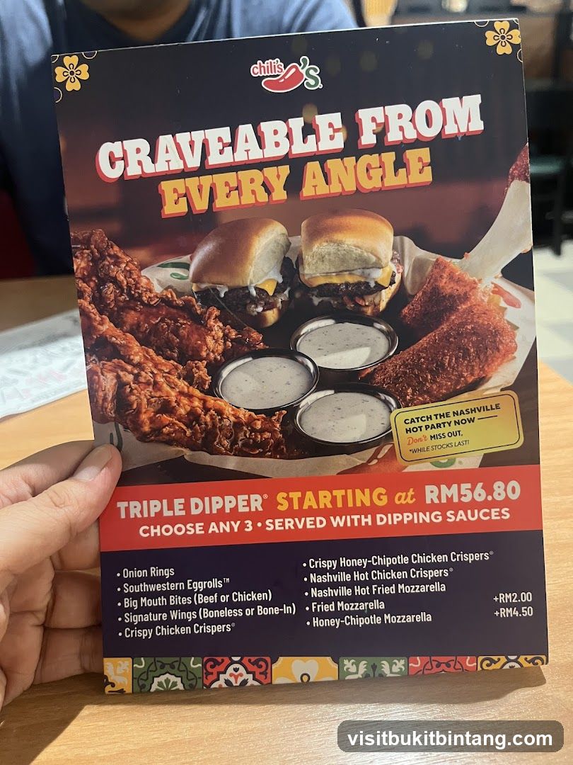 Chili's Triple Dipper Menu