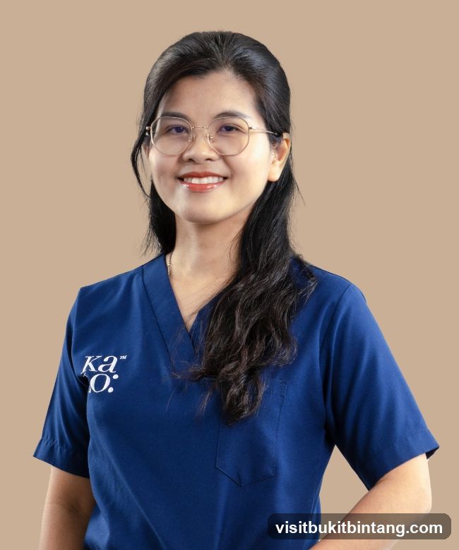 Woman in Blue Scrubs