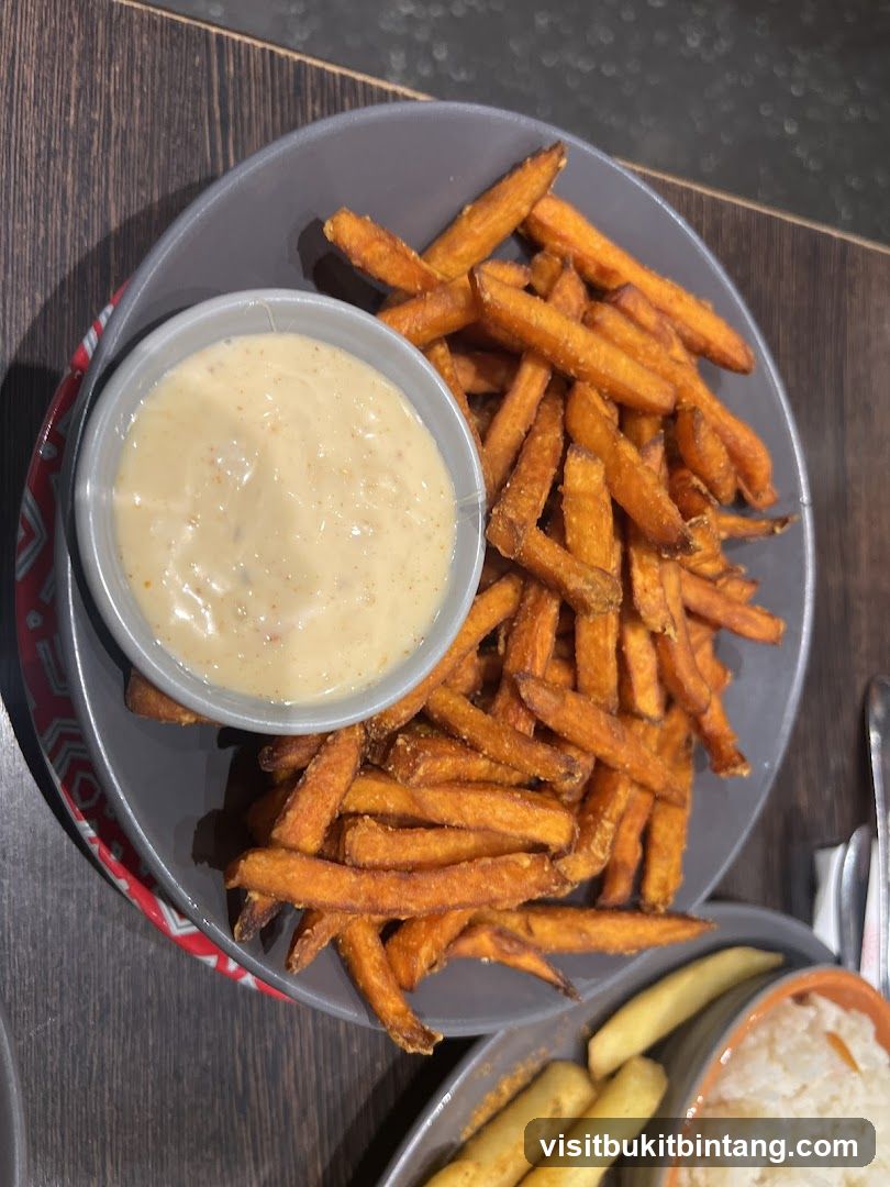 Food Plate with Fries and Dip