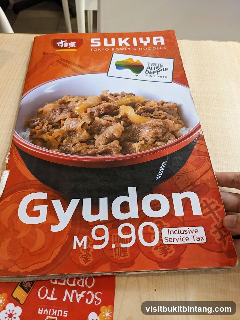 Sukiya Menu