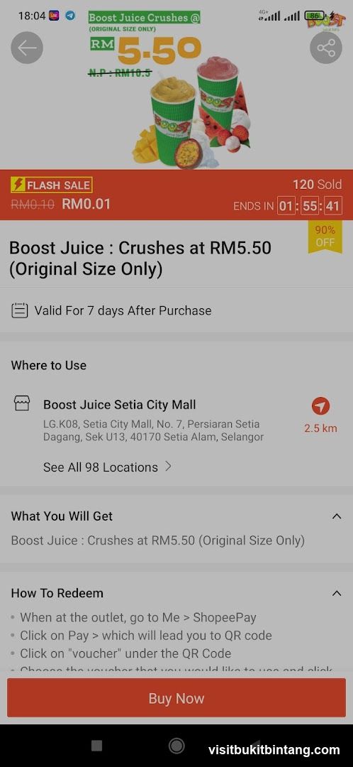 Boost Juice Crushes Deal