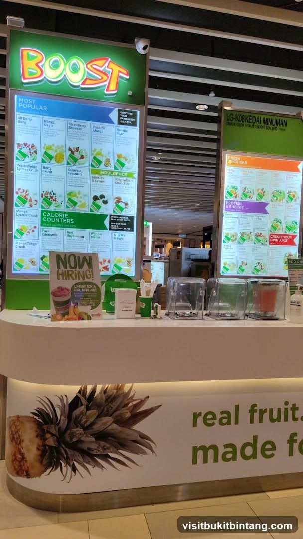 Boost Juice Bar Menu