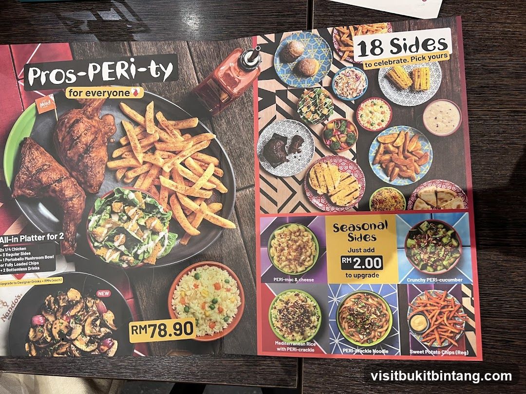 Peri-Party Menu Spread