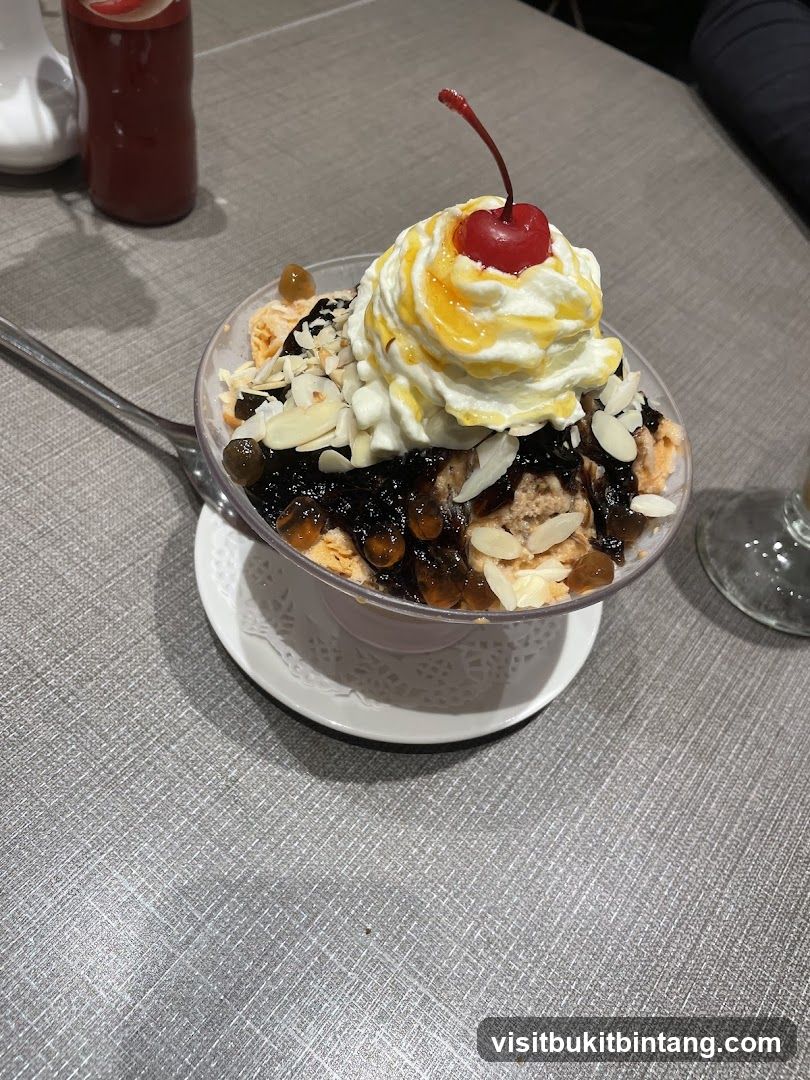 Dessert Bowl with Cherry and Almonds