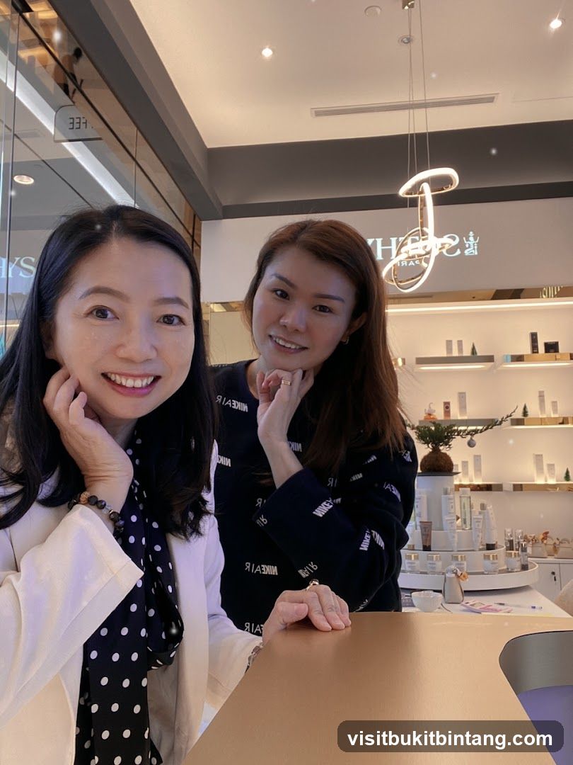 Two Women Posing in a Store