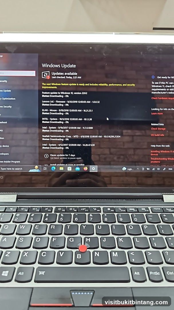 Windows Update Screen