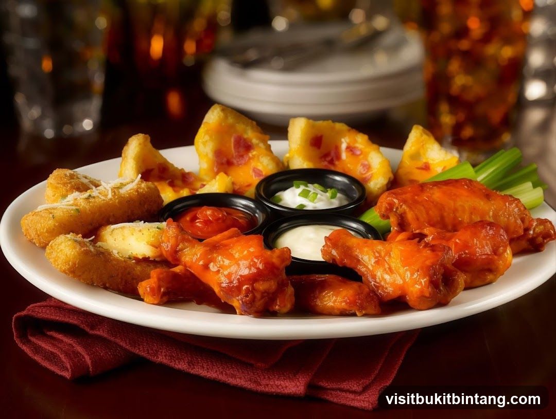 Buffet Platter with Wings and Cheese