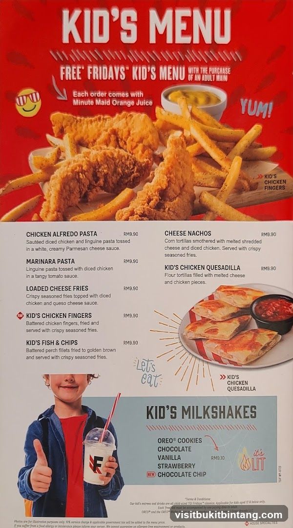 Kid's Menu