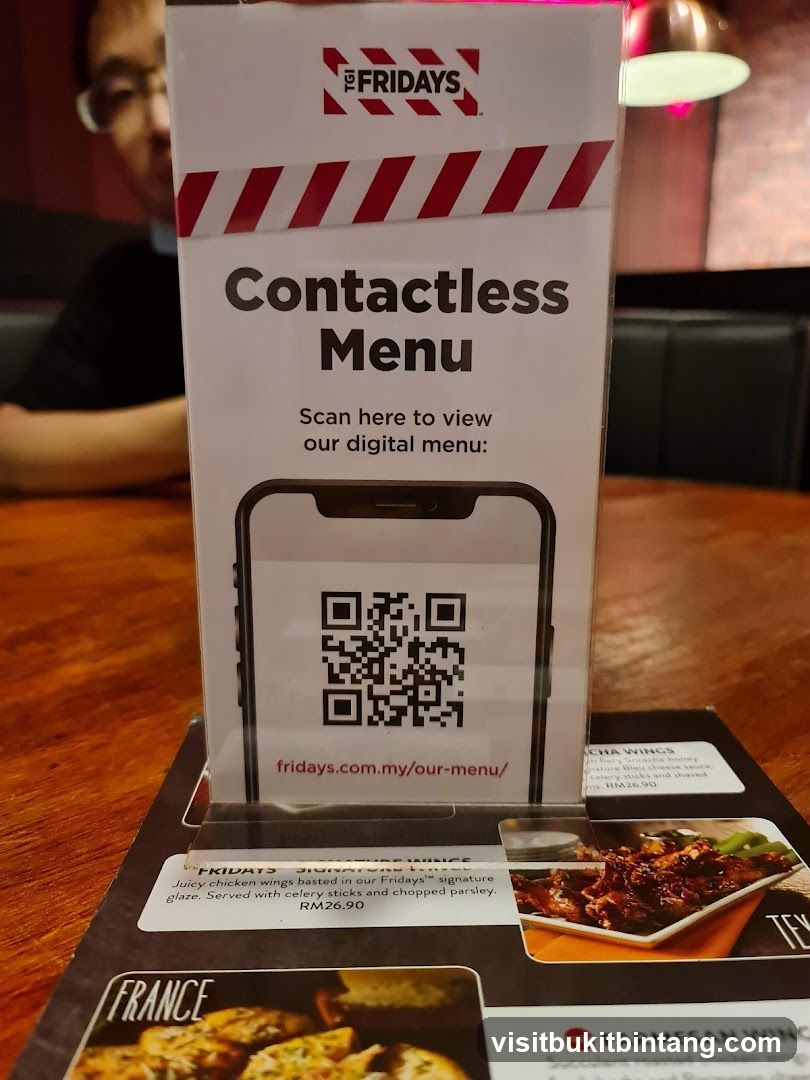 Contactless Menu Standee