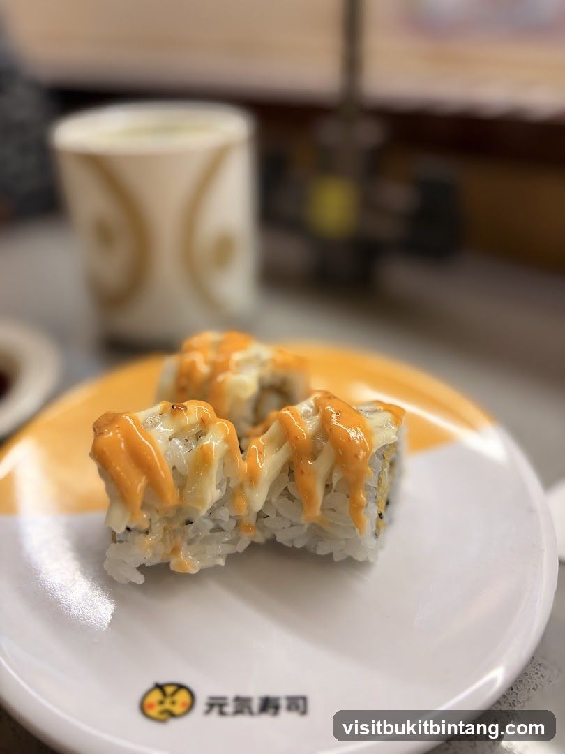 Sushi Rolls with Sauce