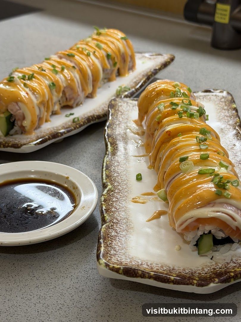 Sushi Rolls with Sauce