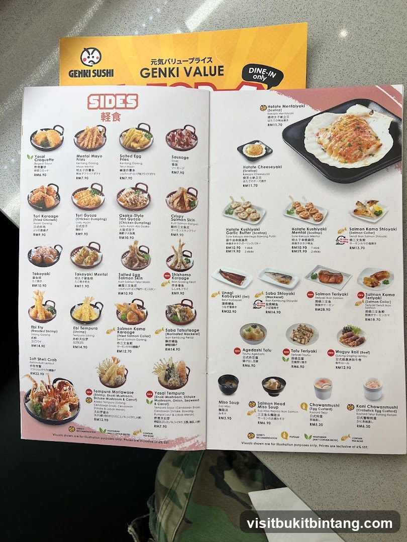 GENKI VALUE DINE-IN ONLY SIDES