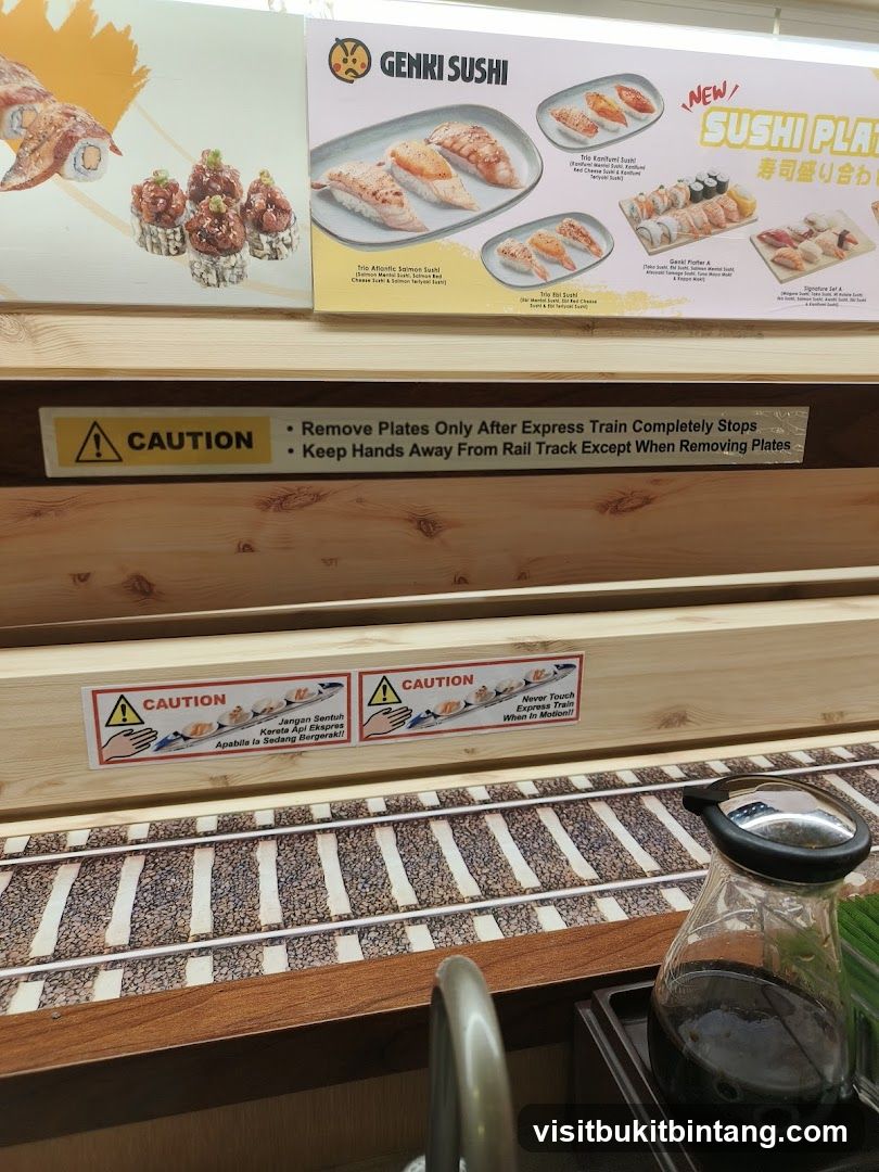 Genki Sushi Menu Board