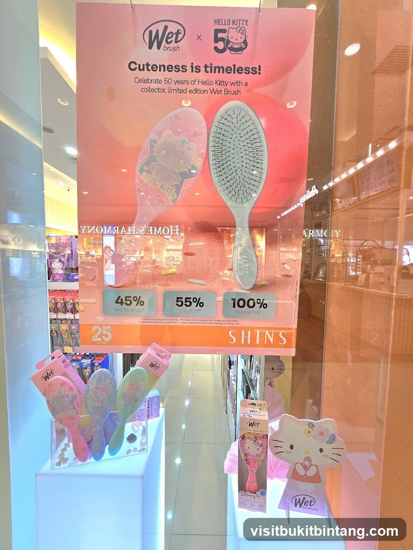 Wet Brush x Hello Kitty 50th Anniversary Display