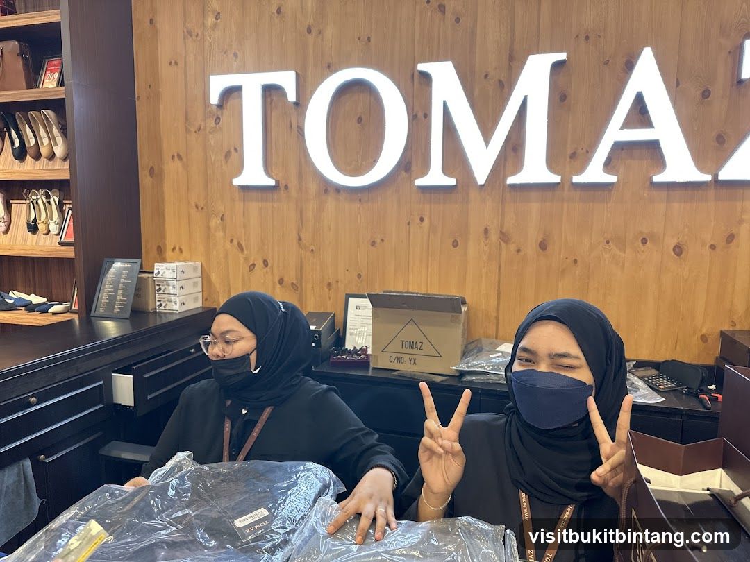 Two women in a store
