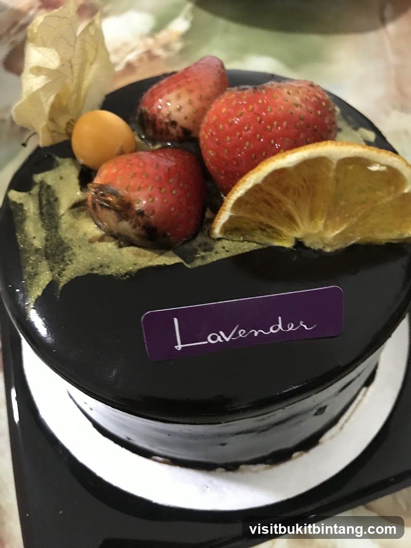 Chocolate Cake with Fruit Topping