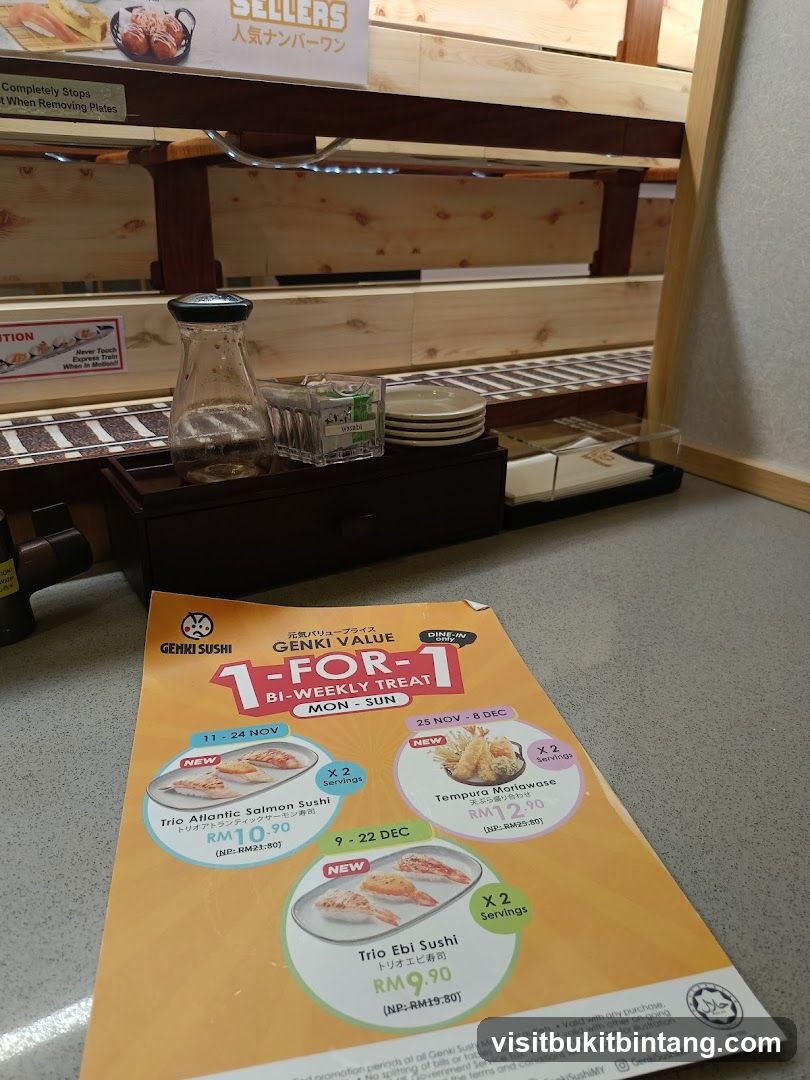 Genki Sushi 1-for-1 Promotion Flyer