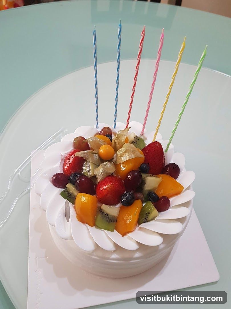 Fruit Cake with Candles