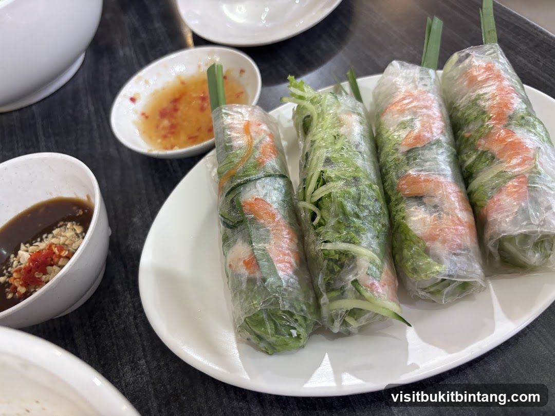 Spring Rolls with Dipping Sauces