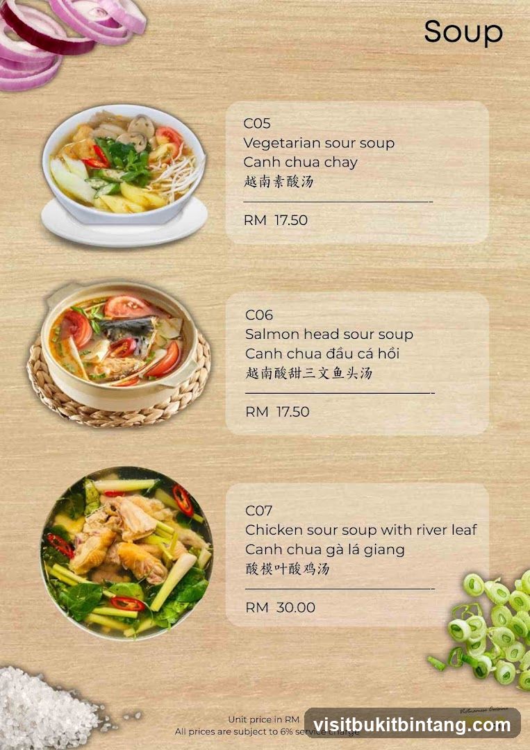 Soup Menu