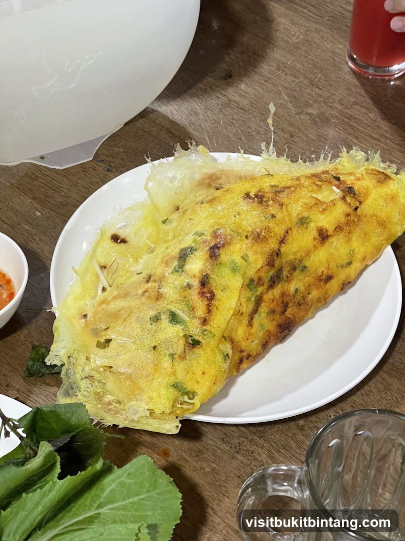 Vietnamese Crepe with Greens