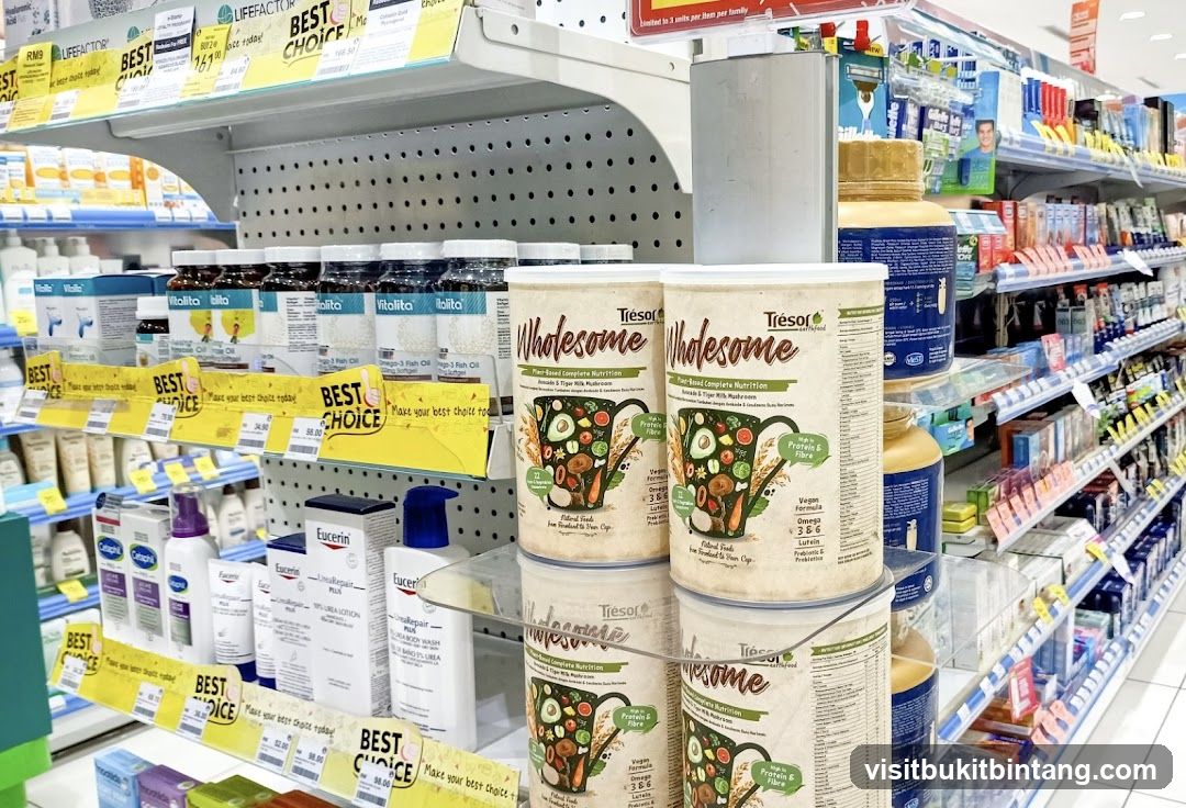 Health and Beauty Products on Shelves