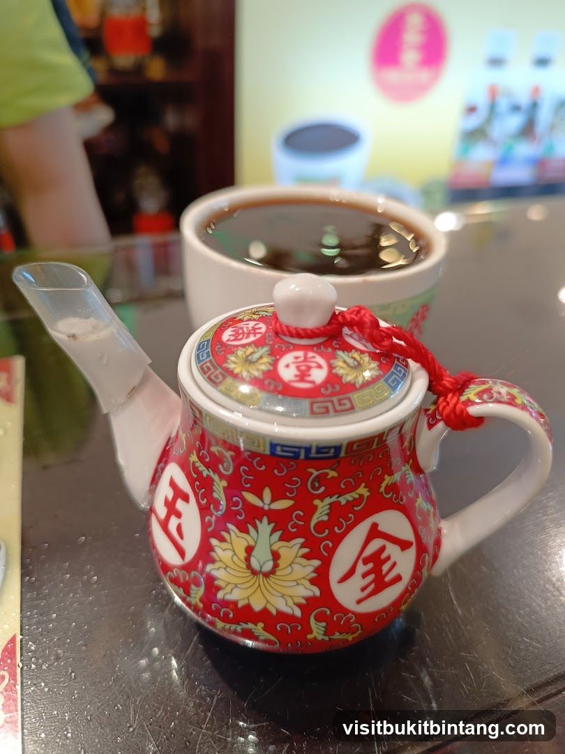 Decorative Teapot and Drink