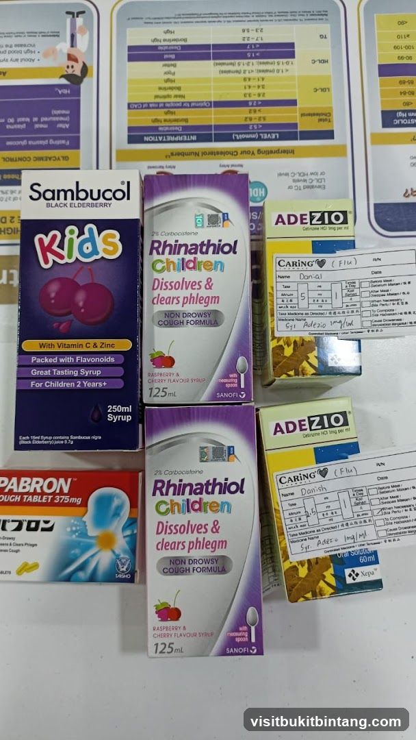 Medication and Health Products Display