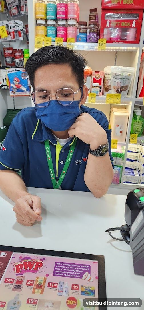 Staff at a pharmacy counter