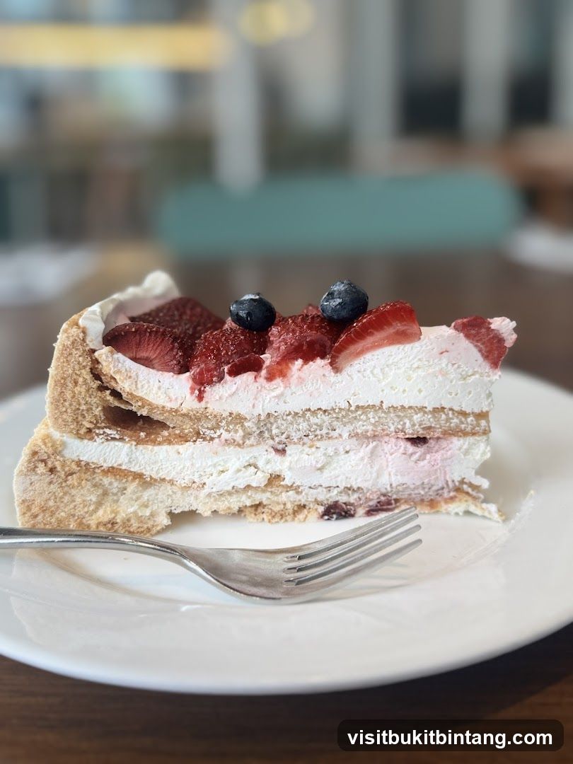 Slice of Berry Cake