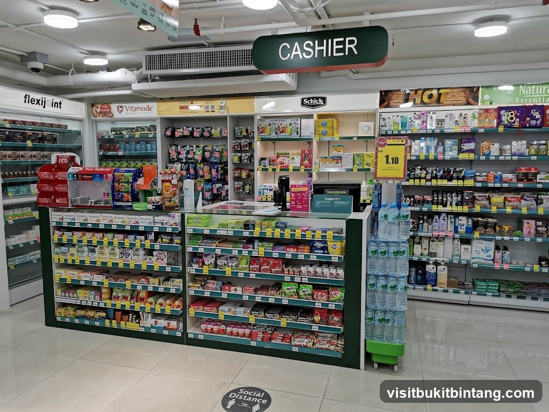 Cashier Area in Convenience Store