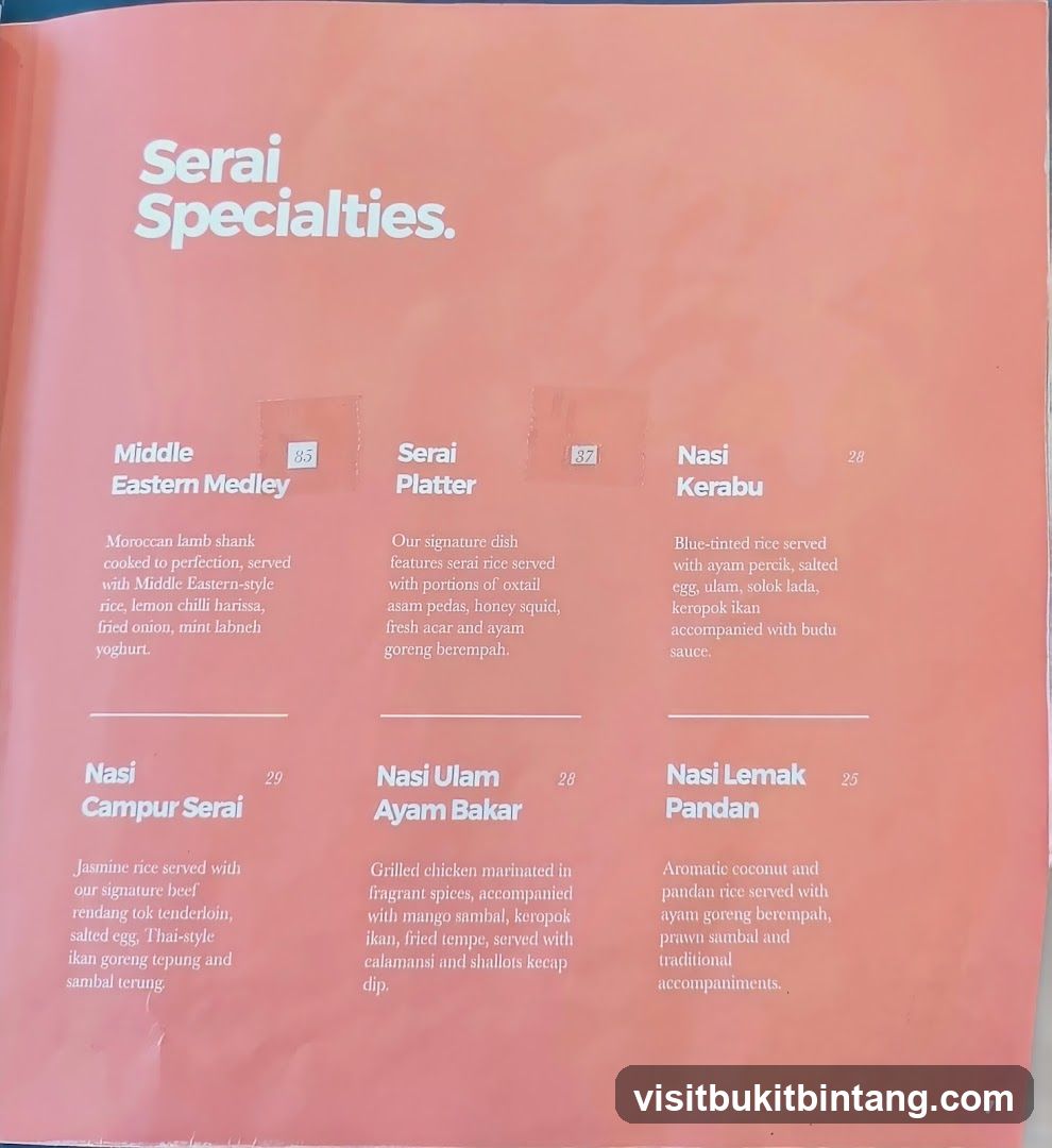 Serai Specialties.