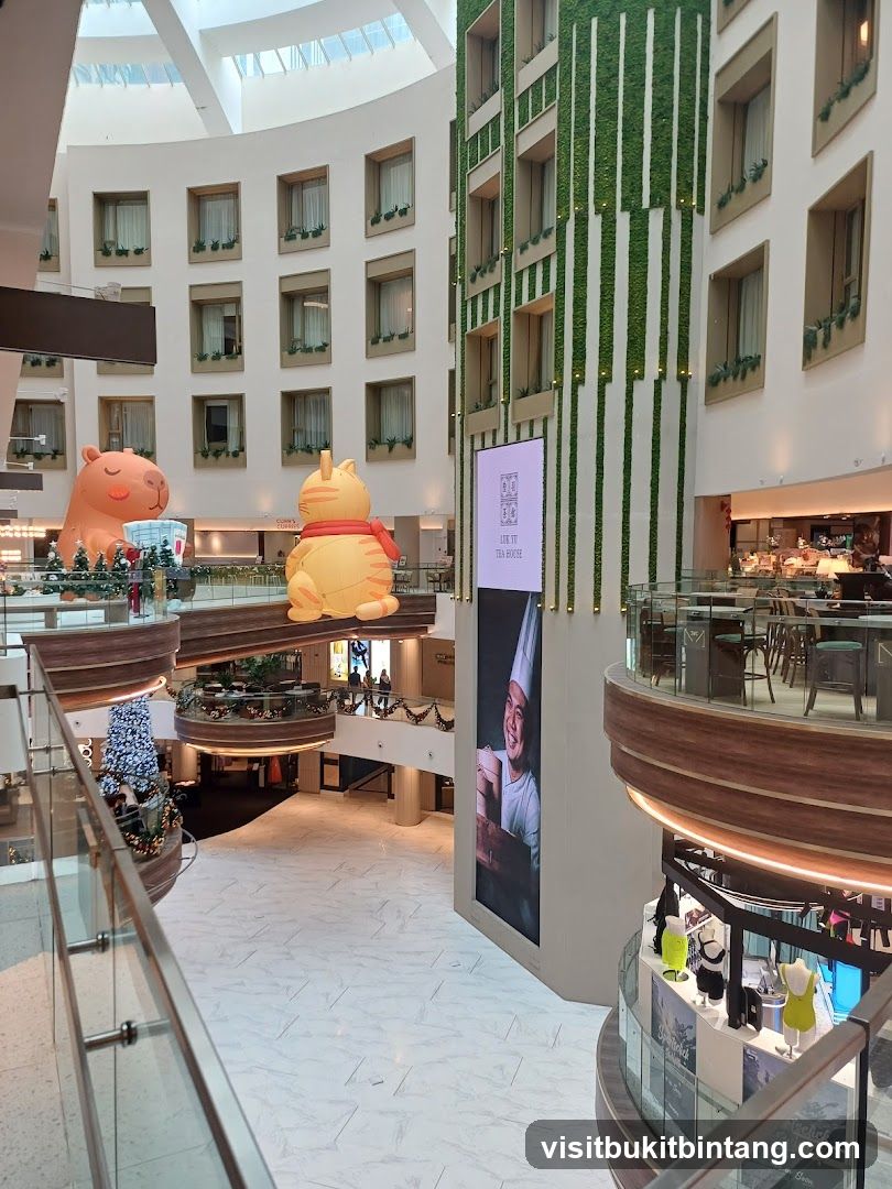 Shopping Mall Interior with Decorations