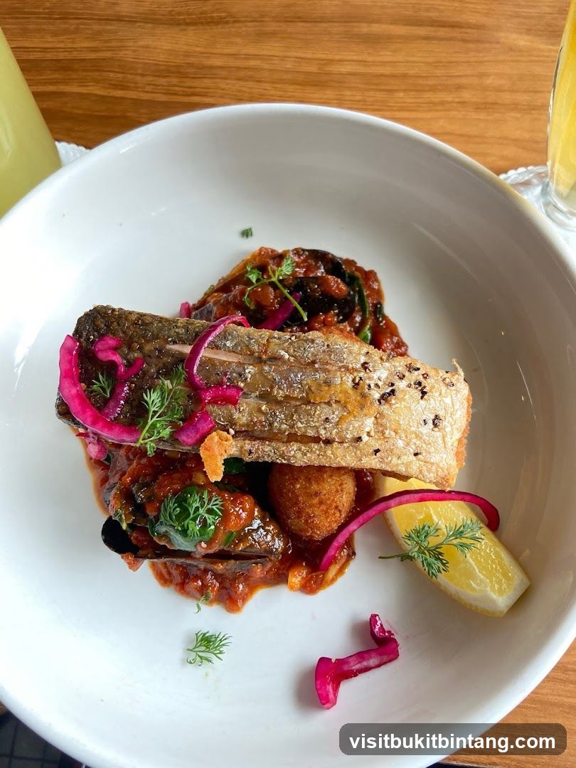 Fish Dish with Mussels and Sauce