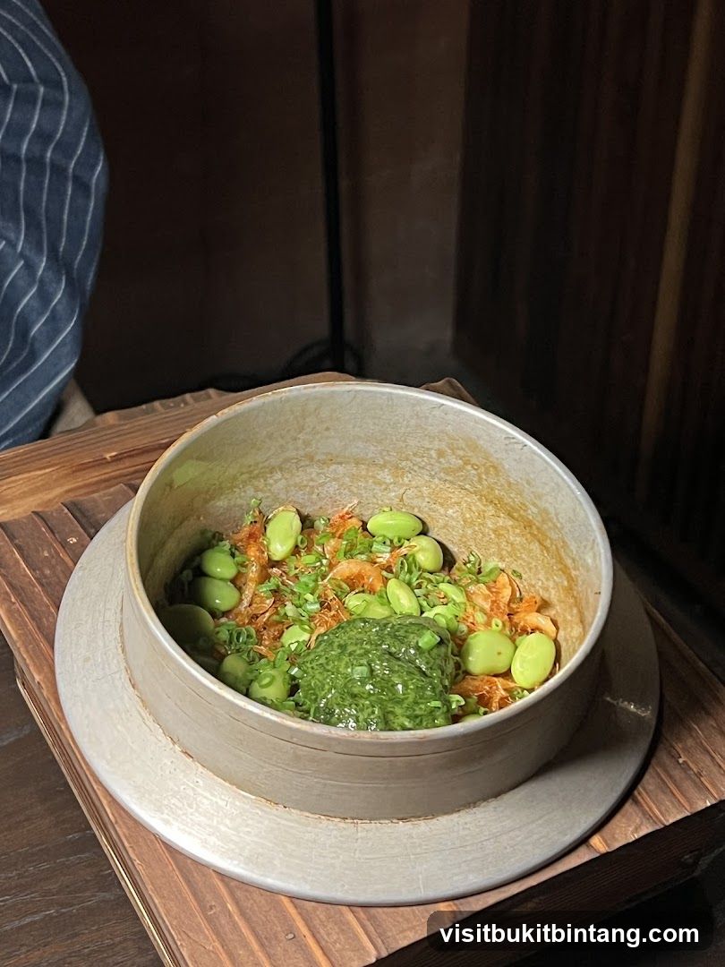 Edamame Dish with Green Sauce