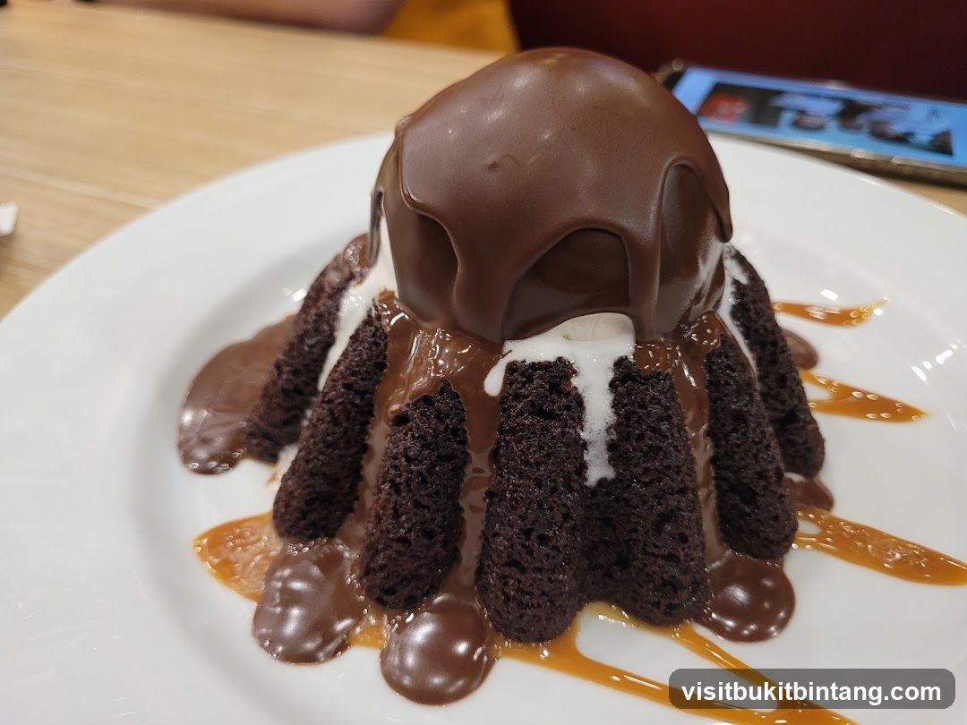 Chocolate Lava Cake with Ice Cream