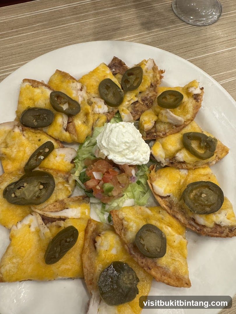 Nachos with Jalapenos and Sour Cream