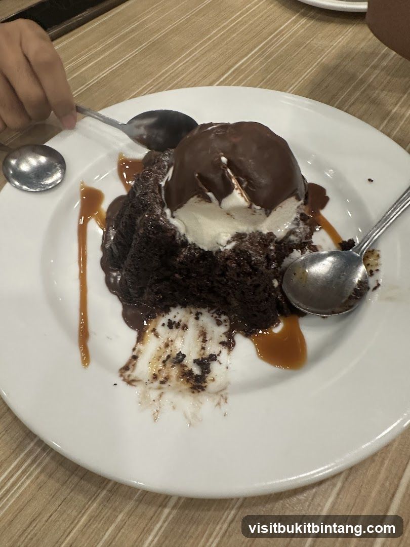 Chocolate Lava Cake with Ice Cream
