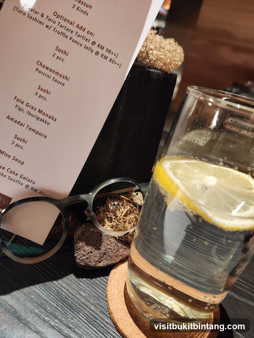 Sushi and Drink Setting
