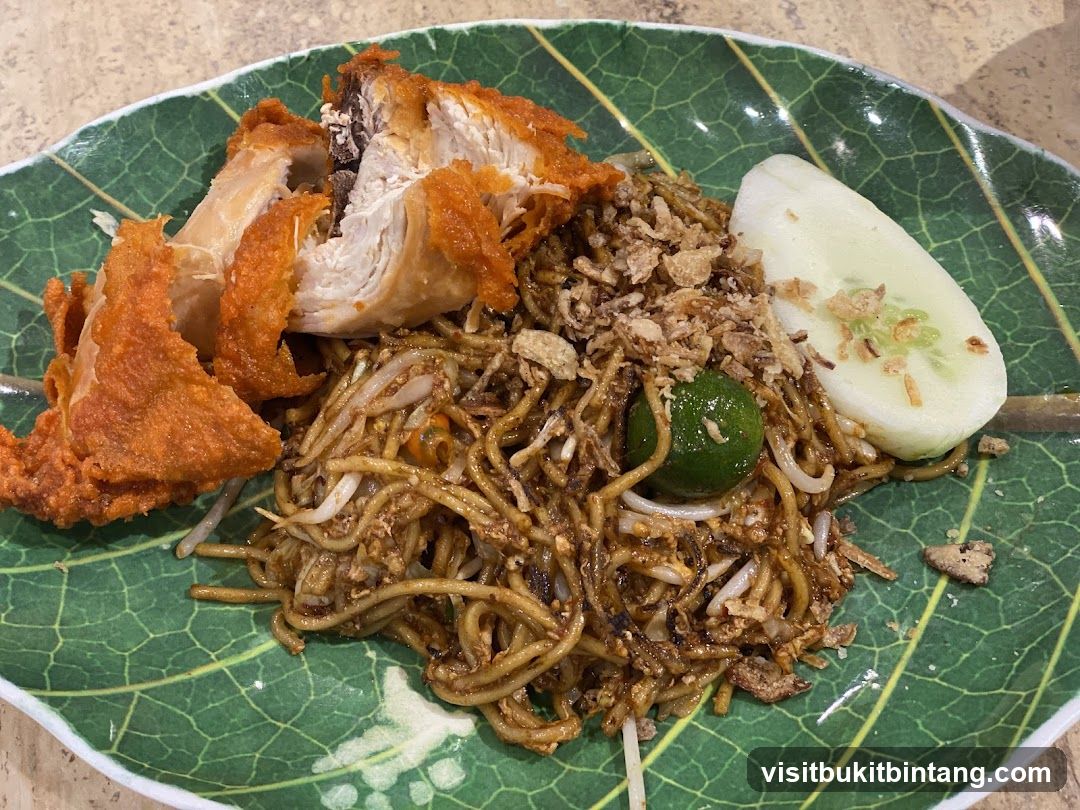 Nasi Lemak with Fried Chicken