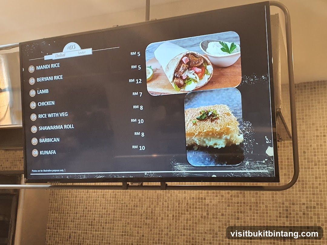 Dabih Menu Board