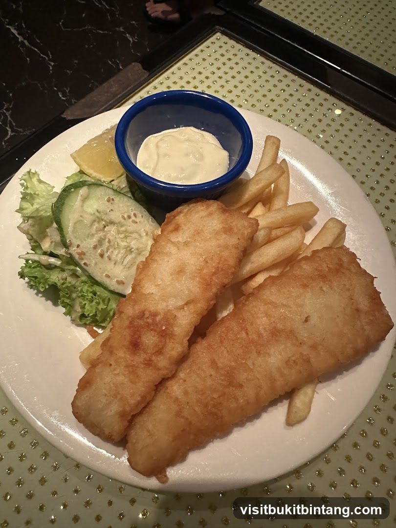 Fish and Chips with Salad